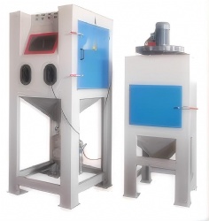 Pressure box type sandblasting machine