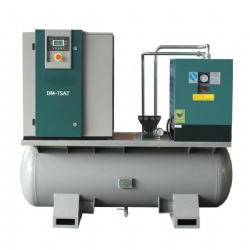 Integrated Screw Air Compressor with Tank and Air Dyer